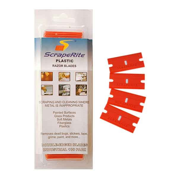 ScrapeRite Orange Plastic Blades - Rolls Liner Supplies