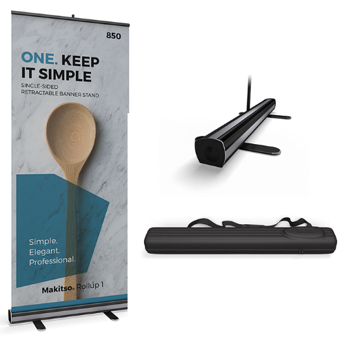 Brandstand - Heavyduty Bannerstand Black 850mmx2000mm