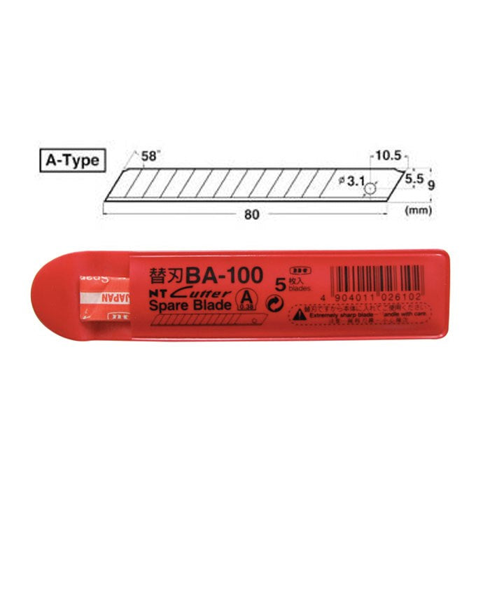 NT BA100 Blades for NTA300 Snap Off Cutter 5 Pack