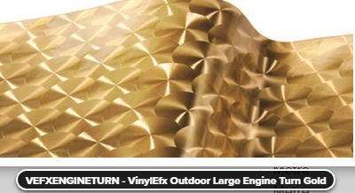 VinylEfx Outdoor Large Engine Turn Gold?????