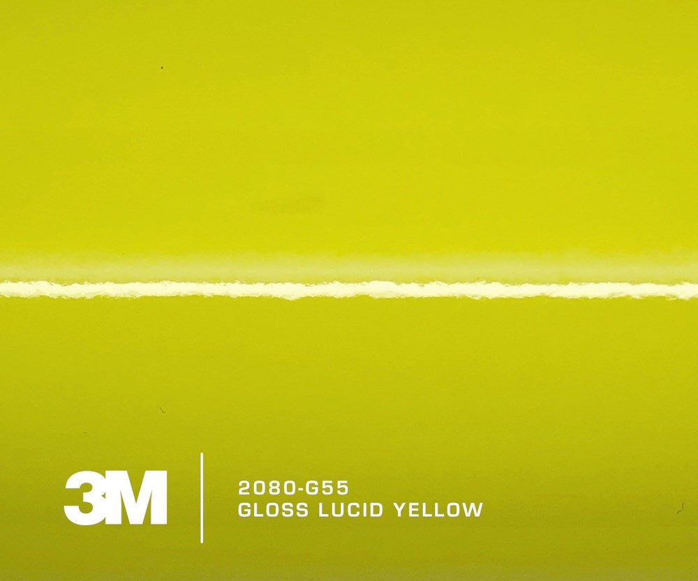 3M 2080 G55 Gloss Lucid Yellow 1520mm