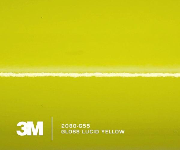 3M 2080 G55 Gloss Lucid Yellow 1520mm - Rolls Liner Supplies
