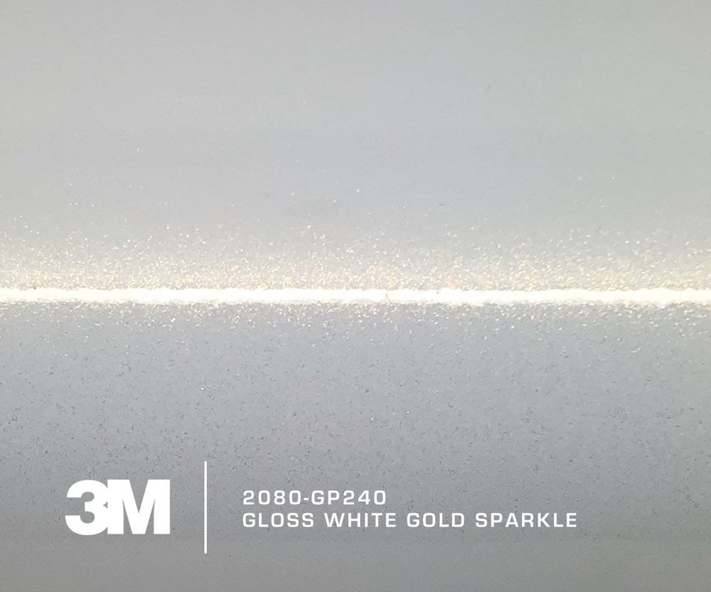 3M 2080 GP240 Gloss White Gold Sparkle 1520mm