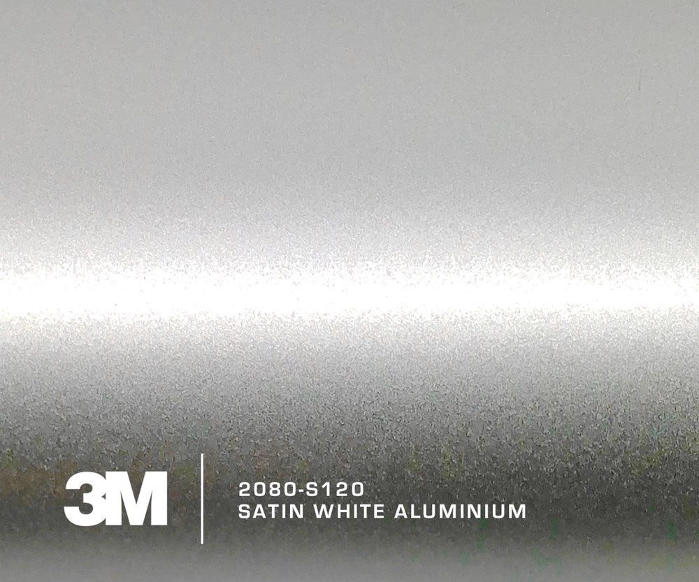 3M 2080 S120 Satin White Aluminum 1520mm